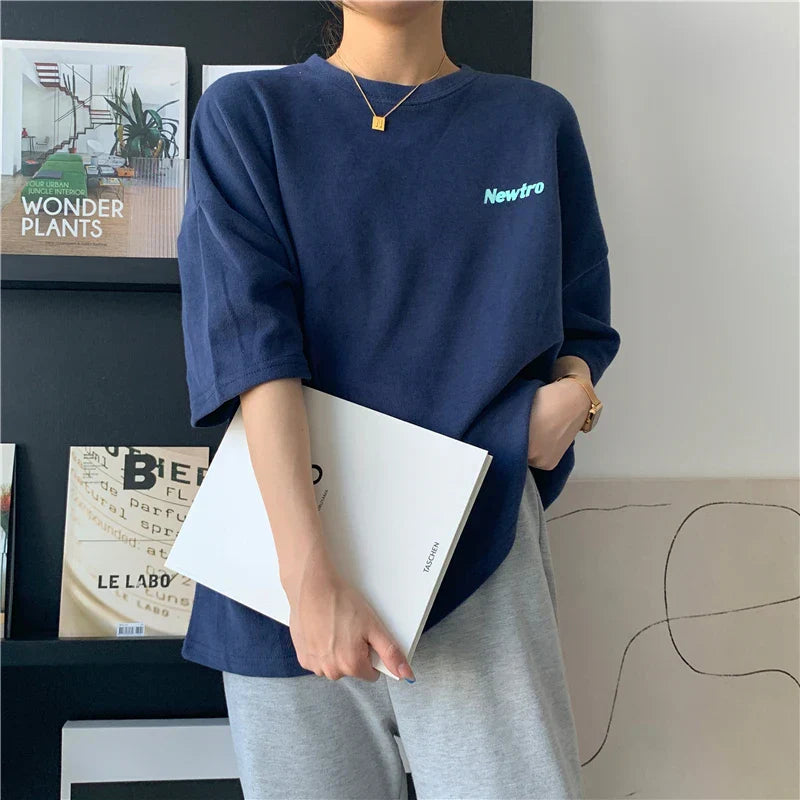 Women's Soft Girl Korean Summer  T-Shirt