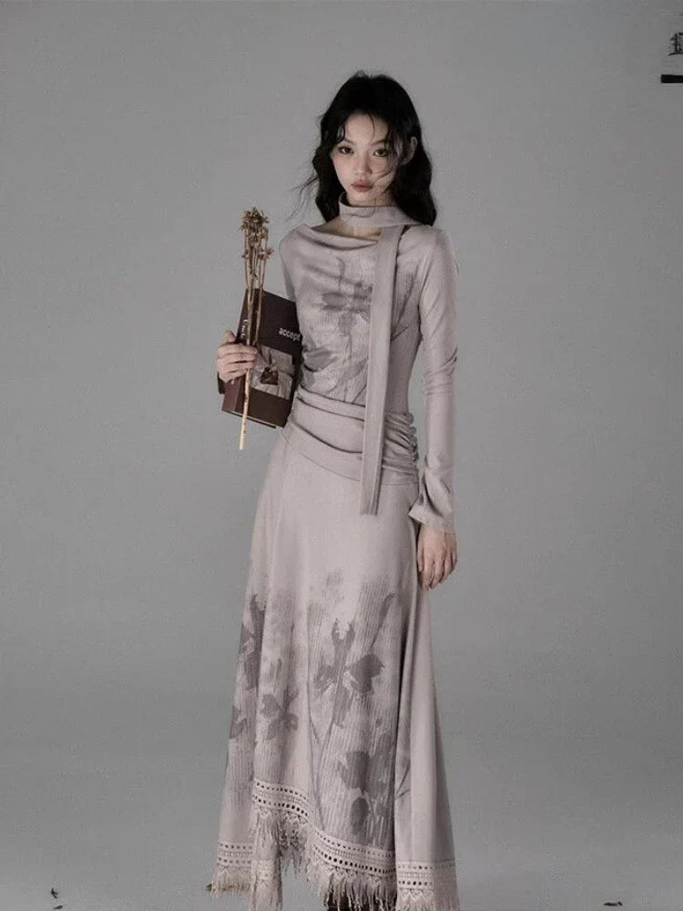 Grunge Bohemian Maxi Dress
