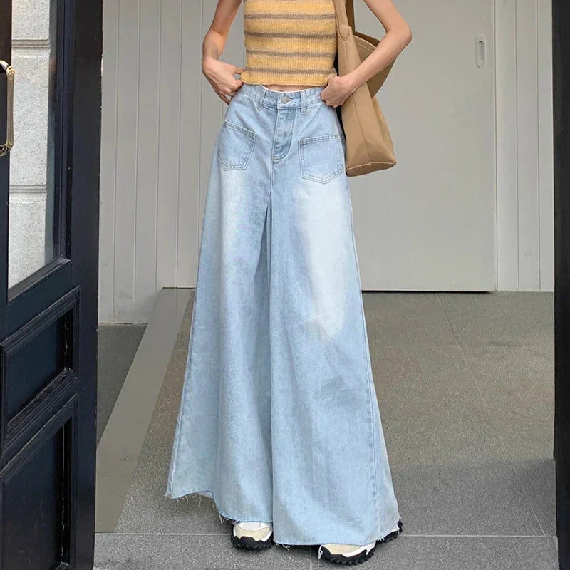Vintage Extreme High Waist Wide Jeans