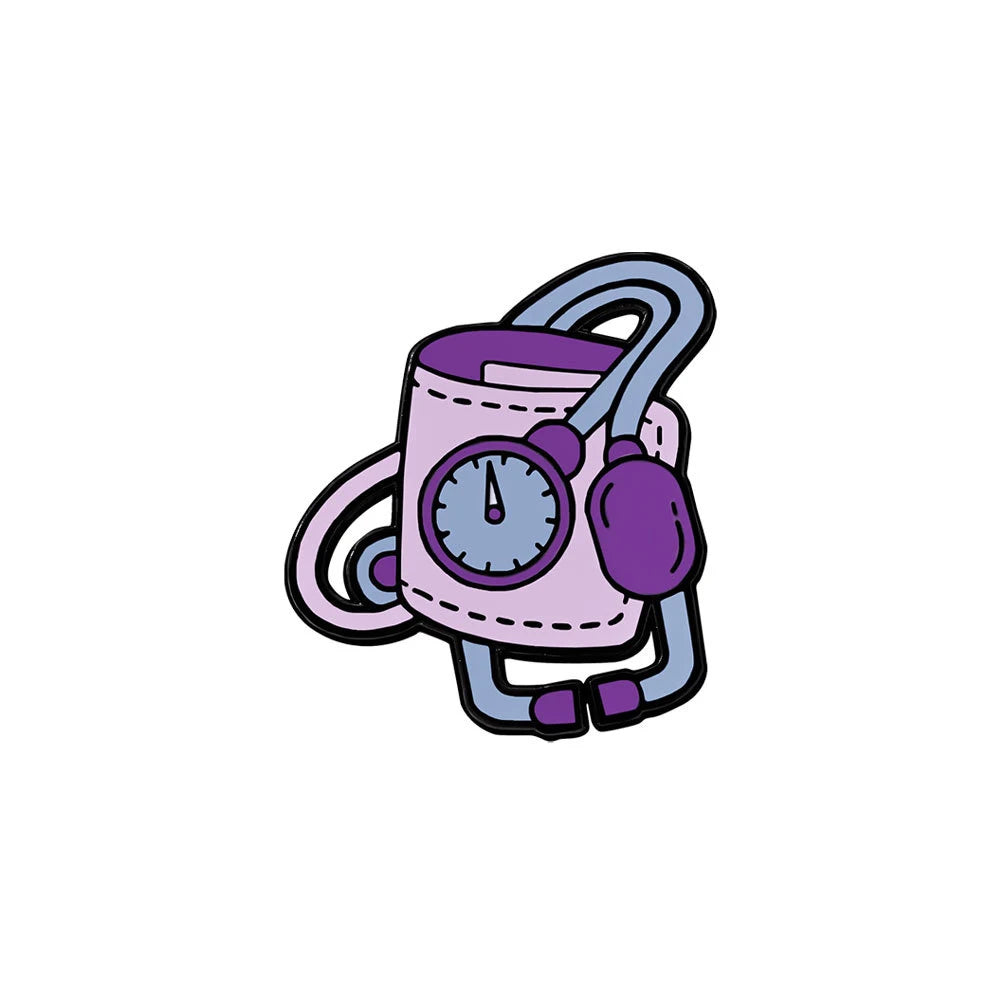 Personal Medical Metal Brooches