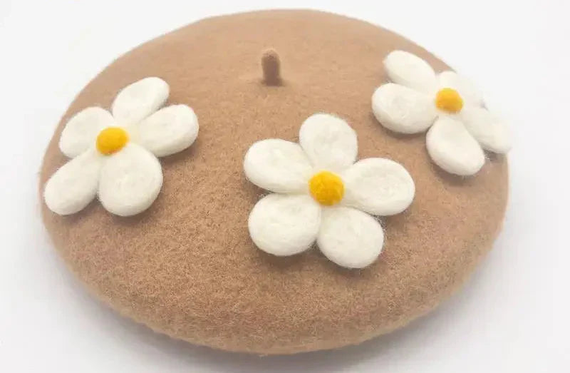Daisy Crochet Beret