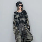 Langarm Ripped Grunge Pullover
