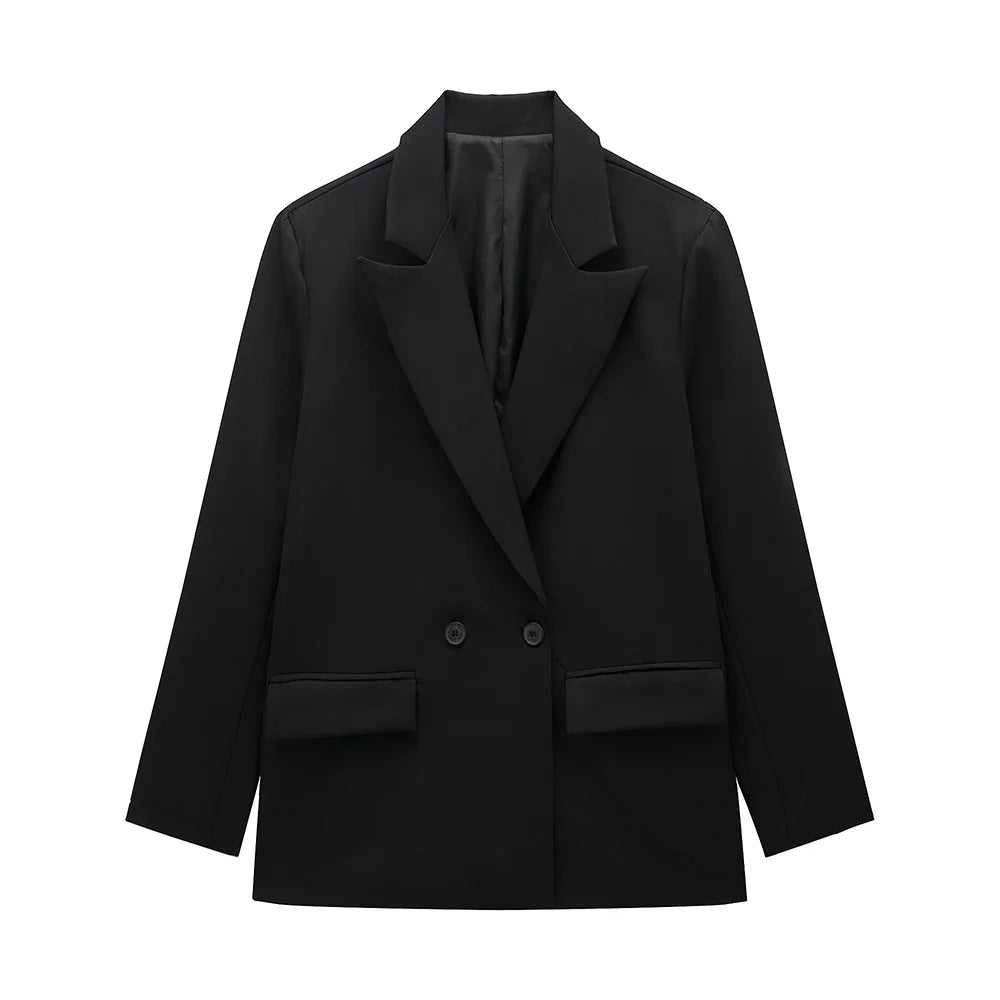 Women Double Breasted Old Money Blazer