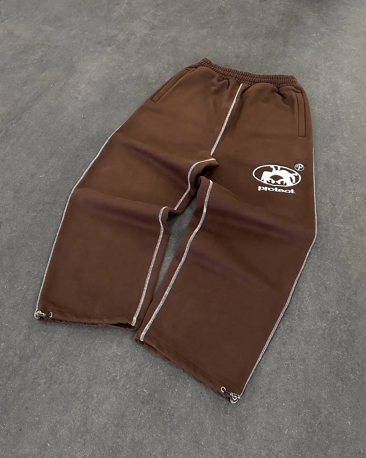 Streetwear Fashion Letter Embroidery Loose Sweatpants