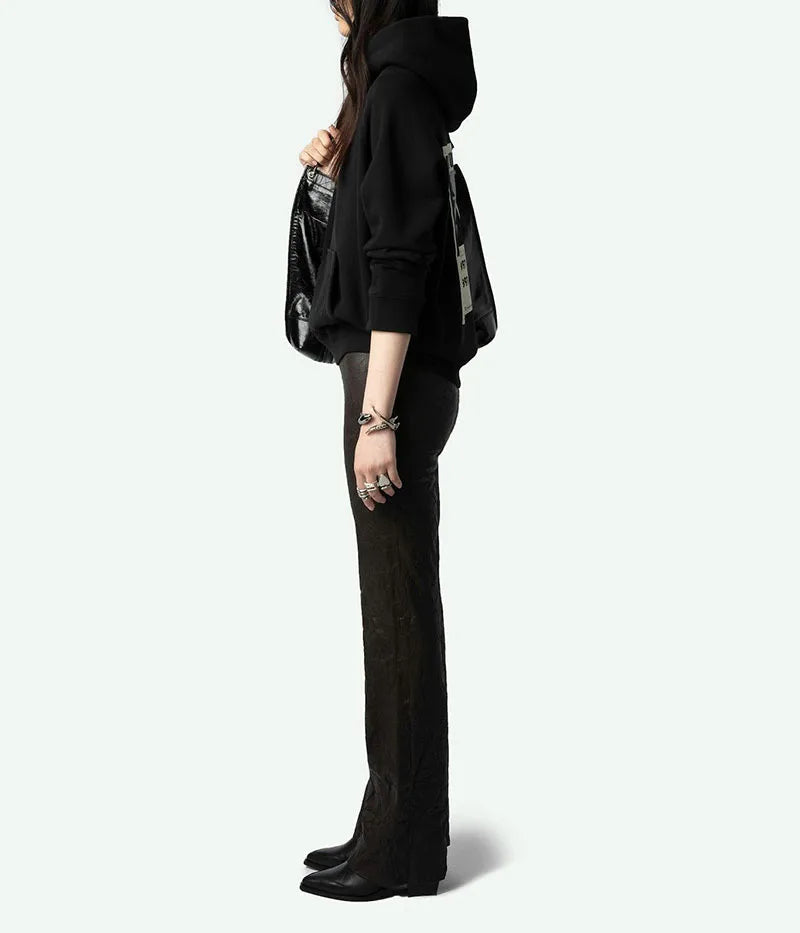 Casual Raglan Wing Detail Hoodie