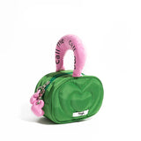 Weird Core Heart Embroidery Bag