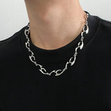 Cyperpunk Titanium Steel Necklace