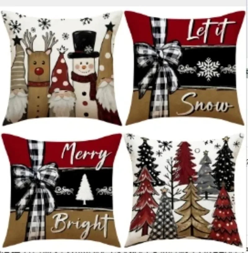 Vintage Christmas Pillow Covers