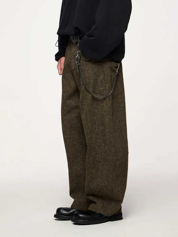 Leopard Camo Straight Leg Pants