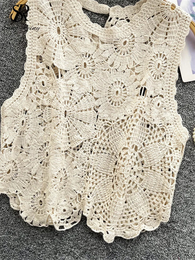 Koreanische Basic-Strick-Tanktops