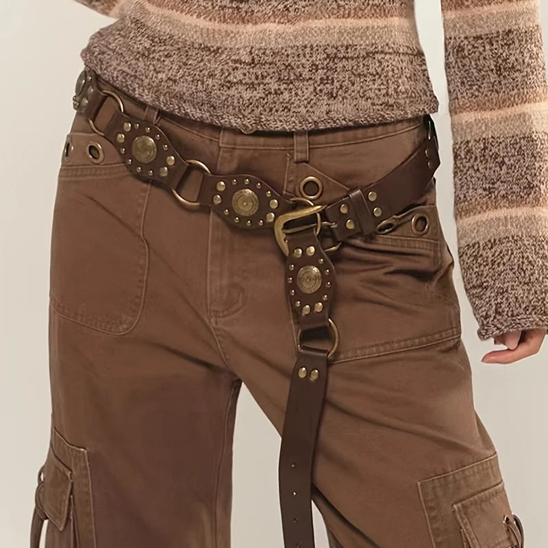 Bohemian Metal Circle Link Belt