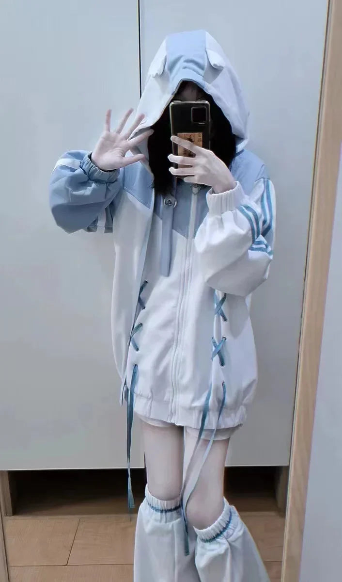 Gothic Kawaii Oversized Hoodie