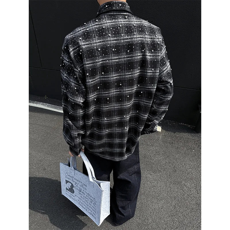 Y2K Grunge Rhinestone Shirt