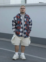 Urban Loose Plaid Long Sleeve Shirt