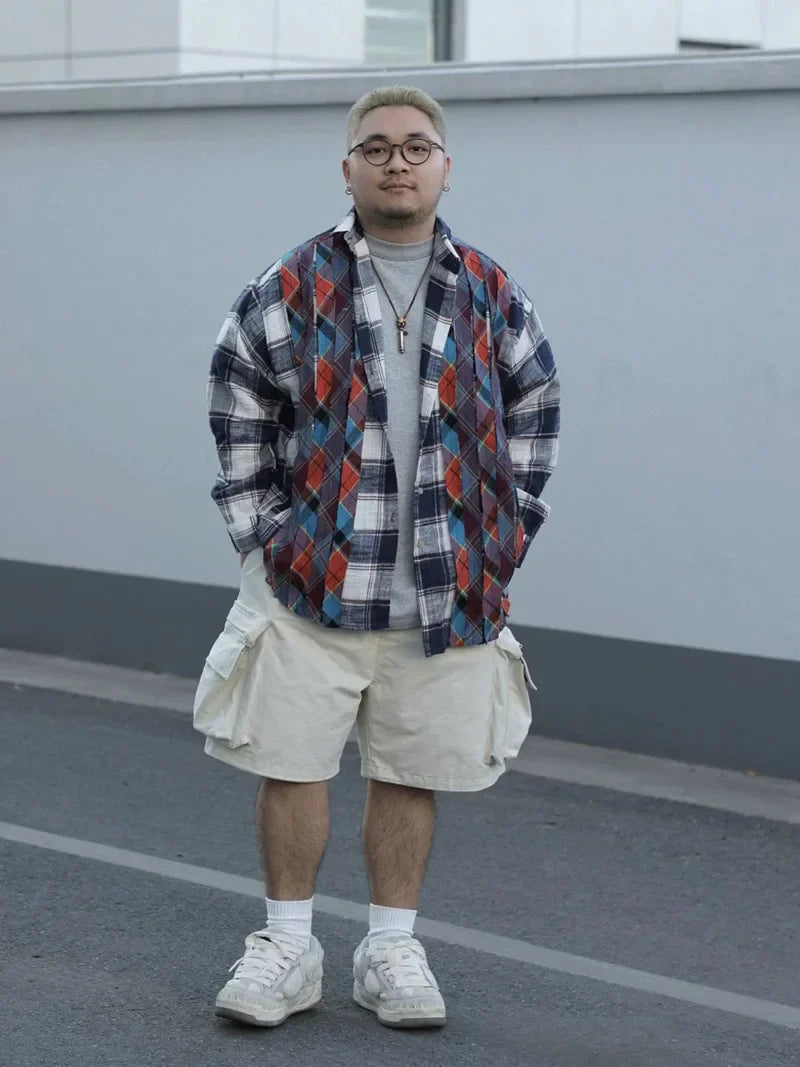 Urban Loose Plaid Long Sleeve Shirt