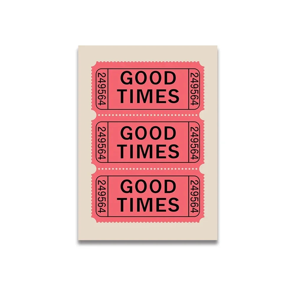 Vintage Pink Canvas Poster