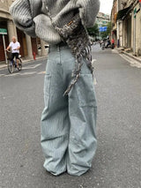 Wide Leg Striped Vintage Pants