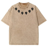 Retro Washed Dotted Graphic T-Shirt