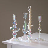 Taper Glass Candlestick Holder