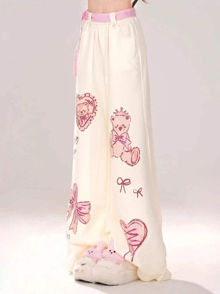 Barbie Core Wide Leg Pants