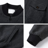 Corporate Girlie Gray Aviator Women's Varsity jacket