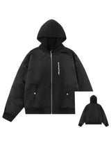 Casual Graphic Oversized Zip-Up Hoodie