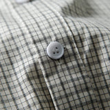 Oversized Plaid Lapel Casual Shirt