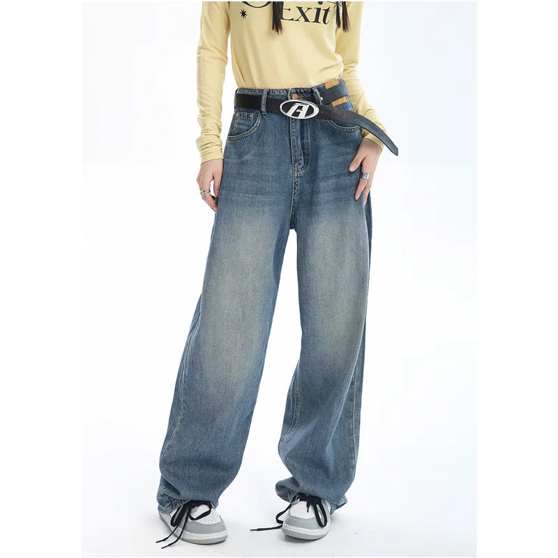 Vintage Wide-leg Skater Girl Jeans