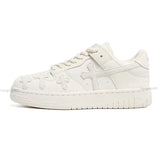 Retro Kreuzmuster Skater-Schul-Sneakers