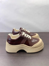 Thick Bottom Casual Leather Platform Shoes