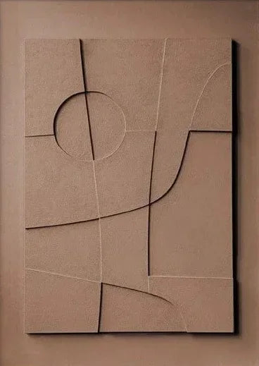 Nordic 3D Effect Geometric Painting Art