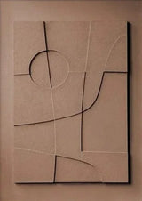 Nordic 3D Effect Geometric Painting Art