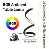 Lámpara de mesa LED espiral moderna