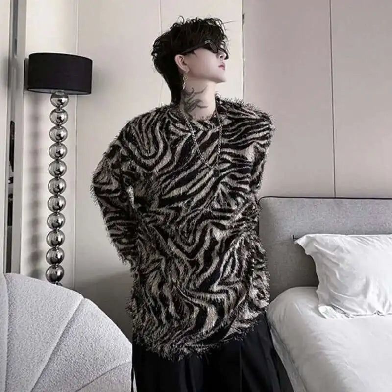 Zebra Stripe Long Sleeve T-Shirt