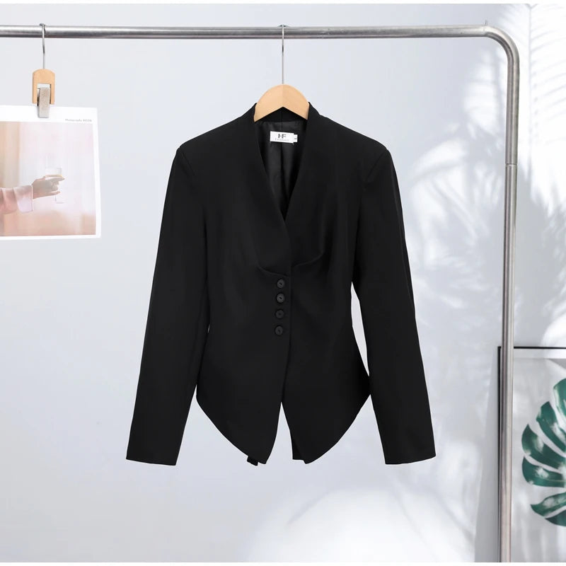 Women Single Breasted Blazer