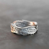 Anillos Retro de Alas de Ángel y Demonio