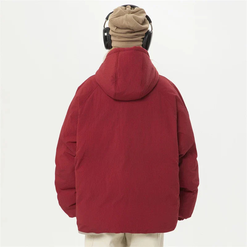 Women's Edgy Red Puffer Jacket