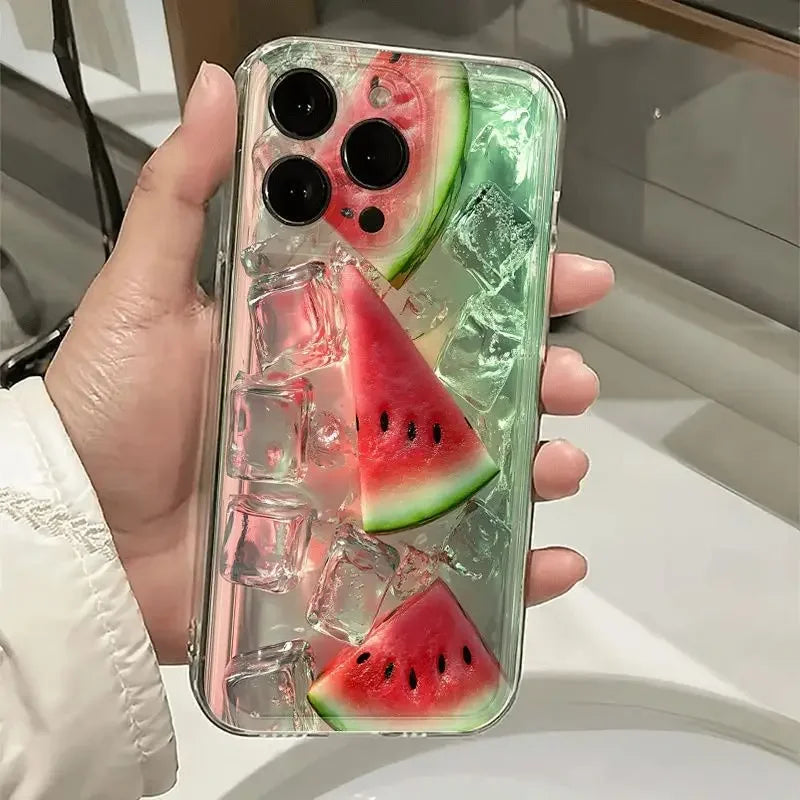 Summer Fresh Iced Watermelon iPhone Cases