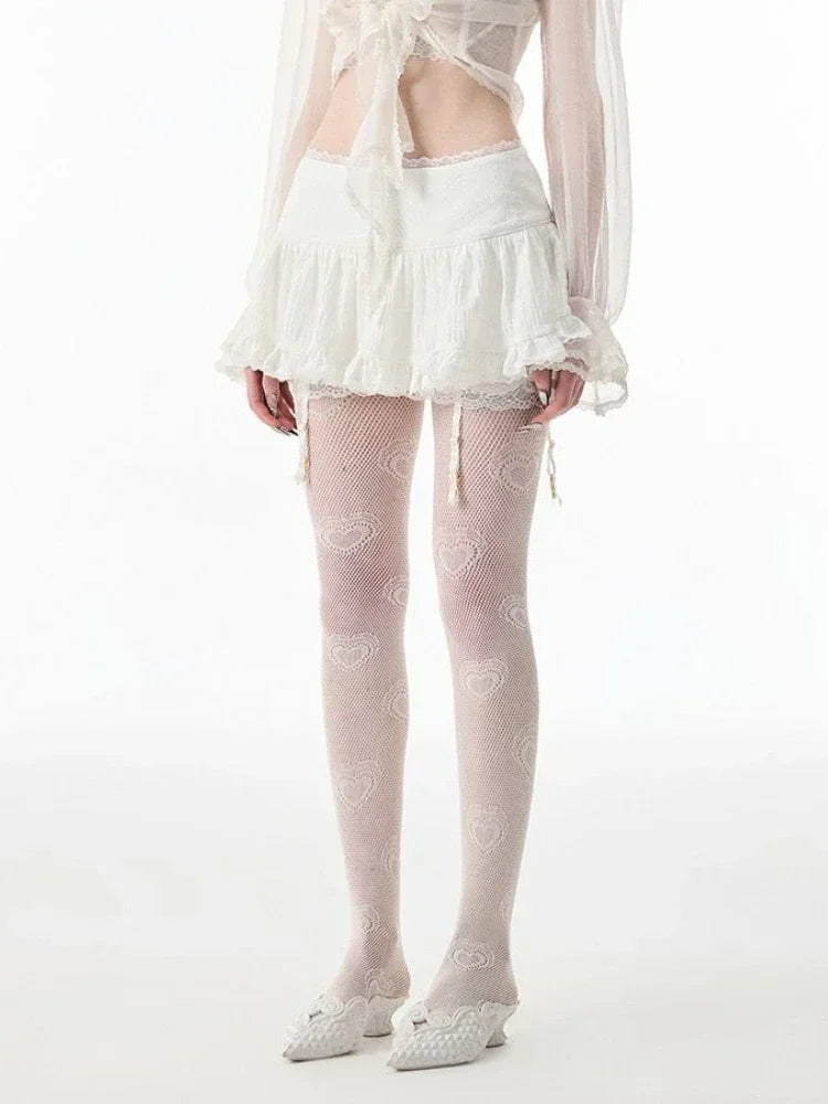 Coquette Mesh Mini Skirt