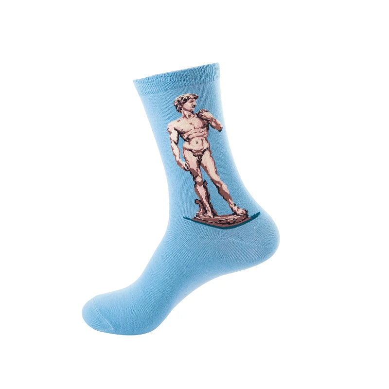 Classic Famous Art Cotton Socks