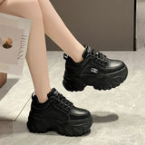 Solid Color Platform Sneakers