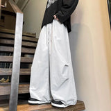 Wide Leg Parachute Cargo Pants