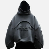 Vintage Gothic Letter Print Oversized Hoodie