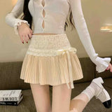 Coquette French Style Lace Mini Skirt