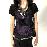 Aesthetic Star Print Grunge T-Shirt
