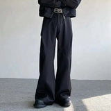 Diamond Split Weite Hose im koreanischen Stil