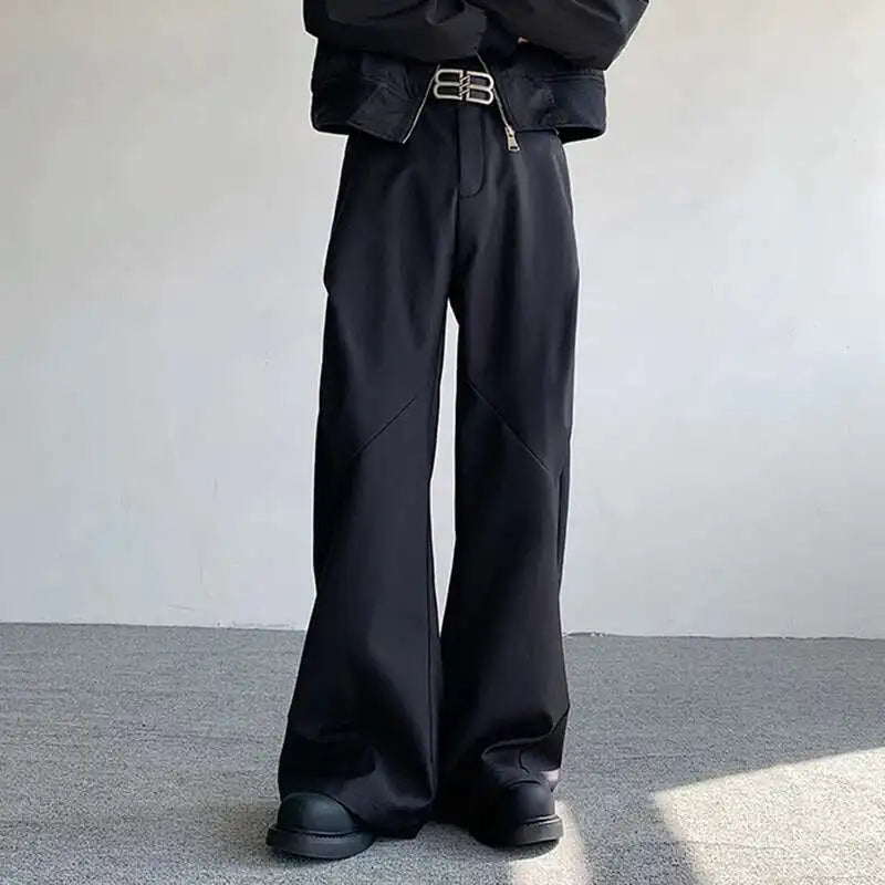 Diamond Split Weite Hose im koreanischen Stil