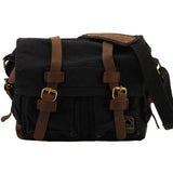 Vintage Canvas Leather Messenger Bag