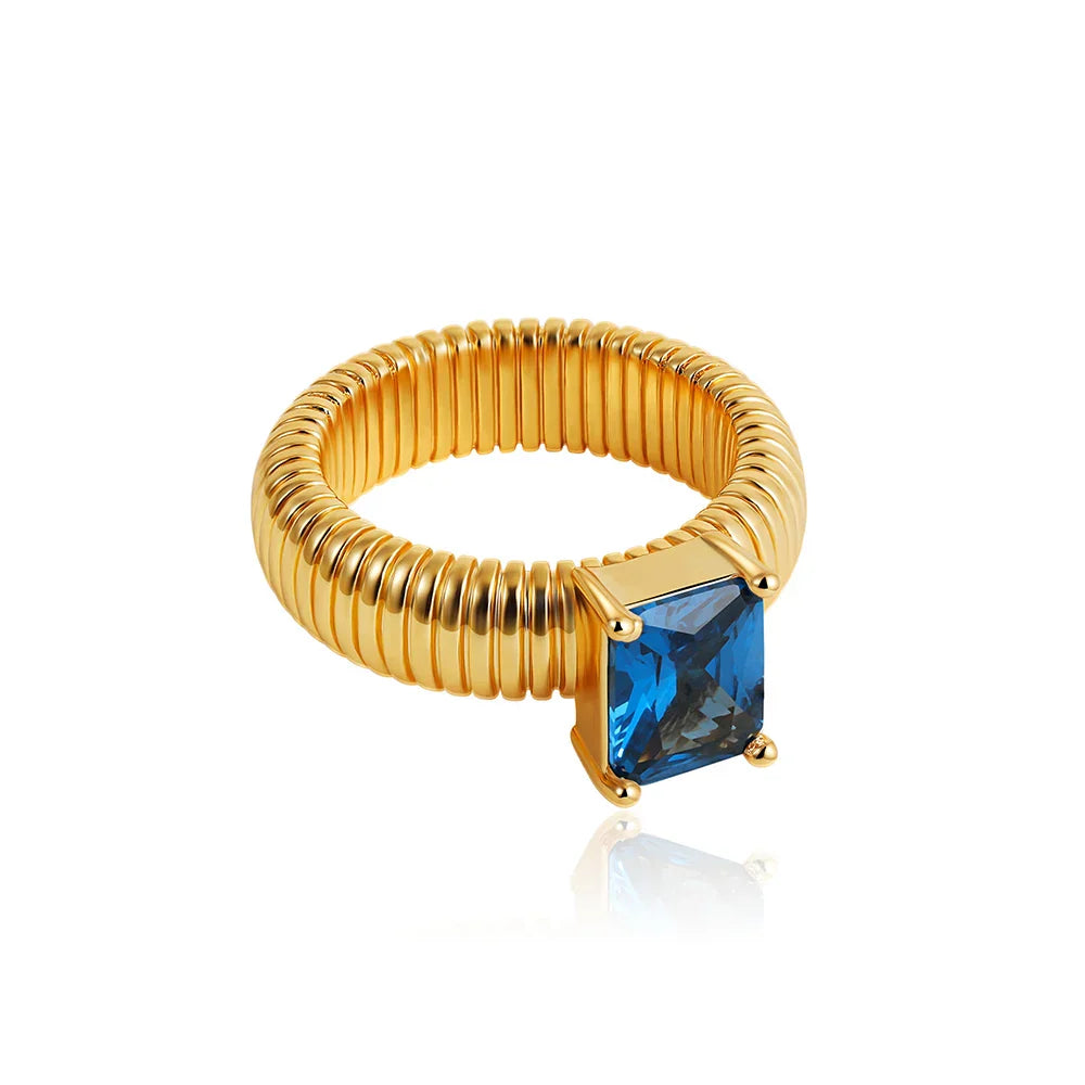 Vintage Golden Chunky Rings