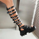 Cyberpunk Gladiator Buckle Sandals